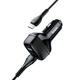 Автомобільний зарядний пристрій HOCO Z36 Dual port car charger set(Micro) Black (6931474727756) - зображення 4