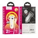 Адаптер автомобільний Hoco Type-C Cable Superior dual port Car charger set Z40 |2USB, 2.4A| Black - изображение 6