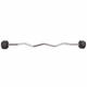 Штанга фиксированная изогнутая обрезиненная Rubber Hexagon Barbell 10кг (гриф l-95см) (TA-6231-10) - изображение 2
