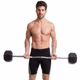 Штанга фиксированная изогнутая обрезиненная Zelart Rubber Hexagon Barbell TA-6231 40 кг Черный (58363128) - изображение 5