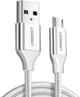 Кабель Ugreen US290 USB 2.0 to Micro Cable Nickel Plating Aluminum Braid 2 А 2 м White (6957303861538) - зображення 1