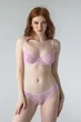Рожевий мереживний комплект з трусиками бразиліани - tender french Perfect Female Рожевий 80D/S (103LS-12BR-pi) - зображення 1