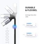 Кабель Ugreen US261 USB Type-C to USB Type-C 60Вт Round Cable Nickel Plating Aluminum Shell 3A 0.5 м Black/Gray (UGR-50149) - изображение 6