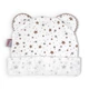Шапочка з вушками для новонароджених Cotton Білий, Коричневий 40 - зображення 1