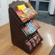 Подставка-органайзер витрина XXL «для смаколыкив» для сладостей на три уровня для 12 шоколадок (91211) венге - изображение 11