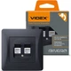 Комбінована комп'ютерна та телефонна розетка CAT3+CAT6 VIDEX BINERA VF-BNSK2PC6TF3-BG чорний графіт - зображення 2