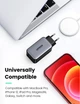 Сетевое зарядное устройство Ugreen CD244 USB-A + 2 x USB-C 65 Вт GaN Tech Fast Charger Серое (UGR-10335) - изображение 2