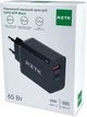 Зарядний пристрій RZTK GaN2 65W USB-A (QC4.0) USB-C (PD3.0) + кабель USB-C 100W Black - зображення 14