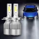 Світлодіодні лампи H4 C6 LED Headlight 36W 3800LM лід лампи ближнього/дальнього світла DC8-48V (1009856-Silver) - зображення 7
