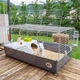 Клетка для кроликов и морских свинок Ferplast Rabbit 100 95х57х46 см Серая (57052070) - изображение 3