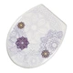 Сиденье с мягкой крышкой для унитаза Bathlux Flor de clasico 50157, унитазная крышка круг для ванны и туалета (F_132590) - изображение 2