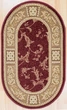 Коврик Heat-Set 0664A Red овал 80х160 см Красный - изображение 1