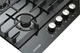 Газова варильна поверхня 60 cm загартоване скло Concept PDV7060 BLACK - зображення 3
