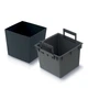 Горшок для цветов Urbi Square Low 30см матовый - Антрацит (DURS300L-S433) - изображение 2