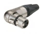 Гніздо XLR 3 кабельне кутове серія RX 3 контакту 5-полюс контактний майданчик корпус метал колір нікель посріблені контакти Neutrik (Швейцарія) RX NC3FRX - зображення 2