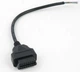 Кабель подовжувач OBD2 30см ОБД 16-pin МАМА під паяння розпаювання (622540457) Чорний - зображення 4
