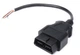 Кабель подовжувач OBD2 30см ОБД 16-pin ТАТО під паяння розпаювання (622540457) Чорний - зображення 5
