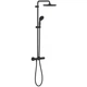 Душевая система с термостатом GROHE QuickFix Vitalio Start 266772430 с верхним душем латунь черная CV031147 - изображение 4