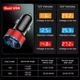 Автомобильное зарядное устройство быстрая зарядка Uslion US0116 Quick Charge3.0 2 USB порта Black-Red - изображение 5