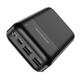Повербанк ультра тонкий с LED индикатором 20000mAh BOROFONE BJ16A Cube |2USB, 2A| Черный - изображение 3