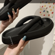 Вьетнамки женские шлепанцы на толстой подошве LOOZYKIT 37-38 черный - изображение 3