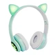 Бездротові навушники з вушками Cat ear headphones VZV-23M, накладні дитячі навушники блютуз Бірюзові (VS7004449-4) - изображение 2
