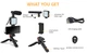 Набор для блогинга Bakeey Vlogging KIT (KIT-01LM) (штатив+крепление для телефона+микрофон+LED свет+пульт) - изображение 2