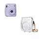 Камера моментальной печати Fujifilm Instax Mini 11 Purple / Чехол прозрачный - изображение 1