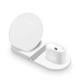 Станция Беспроводной зарядки 3 в 1 для телефона Часов и наушников Qi Dock Station N30 белая - изображение 2