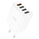 МЗП Hoco C102A Fuerza QC3.0 four-port charger ( EU ) White - зображення 1