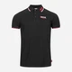 Поло Lonsdale 110629-1555 XL Black/Dark Red/White (4250206838563) - изображение 5