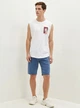 Майка чоловіча LC Waikiki з оригінальним принтом XL Біла (LCW T-shirt -8453) - зображення 3