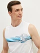 Мужская майка LC Waikiki с принтом South Blue XXL Белая (LCW T-shirt -8448) - изображение 3