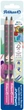 Карандаши для обучения письму Pelikan Combino Pink утолщенные мягкие Розовый корпус 2 шт (811170) - изображение 1