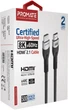 Кабель Promate PrimeLink8K-500 HDMI to HDMI 2.1 UHD HDR 5 м Grey (primelink8k-500.grey) - изображение 6