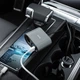 Автомобильный адаптер Hoco Z35A, 2.4 А, LED индикатор, 1.2 м, 3 х USB, Черный - изображение 2