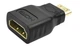 Перехідник з miniHDMI (тато) -> HDMI (мама) адаптер mini міні (618771573) Чорний - зображення 6