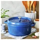 Каструля Staub Cast Iron 5,2 л блакитна з кришкою (11026140) - изображение 6
