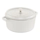 Кастрюля Staub Cast Iron 5,2 л белая с крышкой (1102602) - изображение 1
