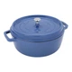 Каструля Staub Cast Iron 6 л блакитна з кришкою (11128140) - изображение 1