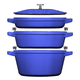 Набір посуду Staub Stackable 4 предмети ультрамариновий (145526235) - зображення 2
