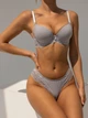Комплект Moor Moor Nika Бюстгальтер Push-up і бразиліана трусики Сірий 75B/M (20283) - зображення 5
