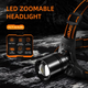 Ліхтар налобний акумуляторний масштабувальний HL71 SuperFire 500 Lumen IP43 - зображення 3