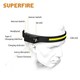 Фонарь налобный сенсорний аккумуляторный HL65 SuperFire 120 Lumen IPX4 - изображение 2