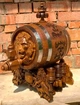 Дубовая бочка подарочная Barrels «Лев» из колотого дуба для виски, вина, самогона и коньяка обручи нержавеющая сталь 8 л - изображение 5