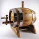 Дубовая бочка Barrels «Big Sexy» из колотого дуба для виски, вина, самогона и коньяка обручи нержавеющая сталь 2 л - изображение 3