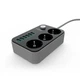 Сетевой фильтр удлинитель 3 розетки с 6 USB 2м с защитой с заземлением Ldnio 2500W 10A Черный (SE3631) - изображение 8
