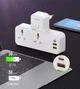 Сетевой фильтр разветвитель тройник 2 розетки с выключателем и USB + LED ночник Ldnio 2500W 3USB PD20W 10A Белый (SC2311) - изображение 12