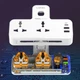 Сетевой фильтр разветвитель тройник 2 розетки с выключателем и USB + LED ночник Ldnio 2500W 3USB PD20W 10A Белый (SC2311) - изображение 13