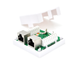Розетка RITA STP 8P8C RJ45 2 порти Cat-6, накладна Біла Q300 - зображення 2